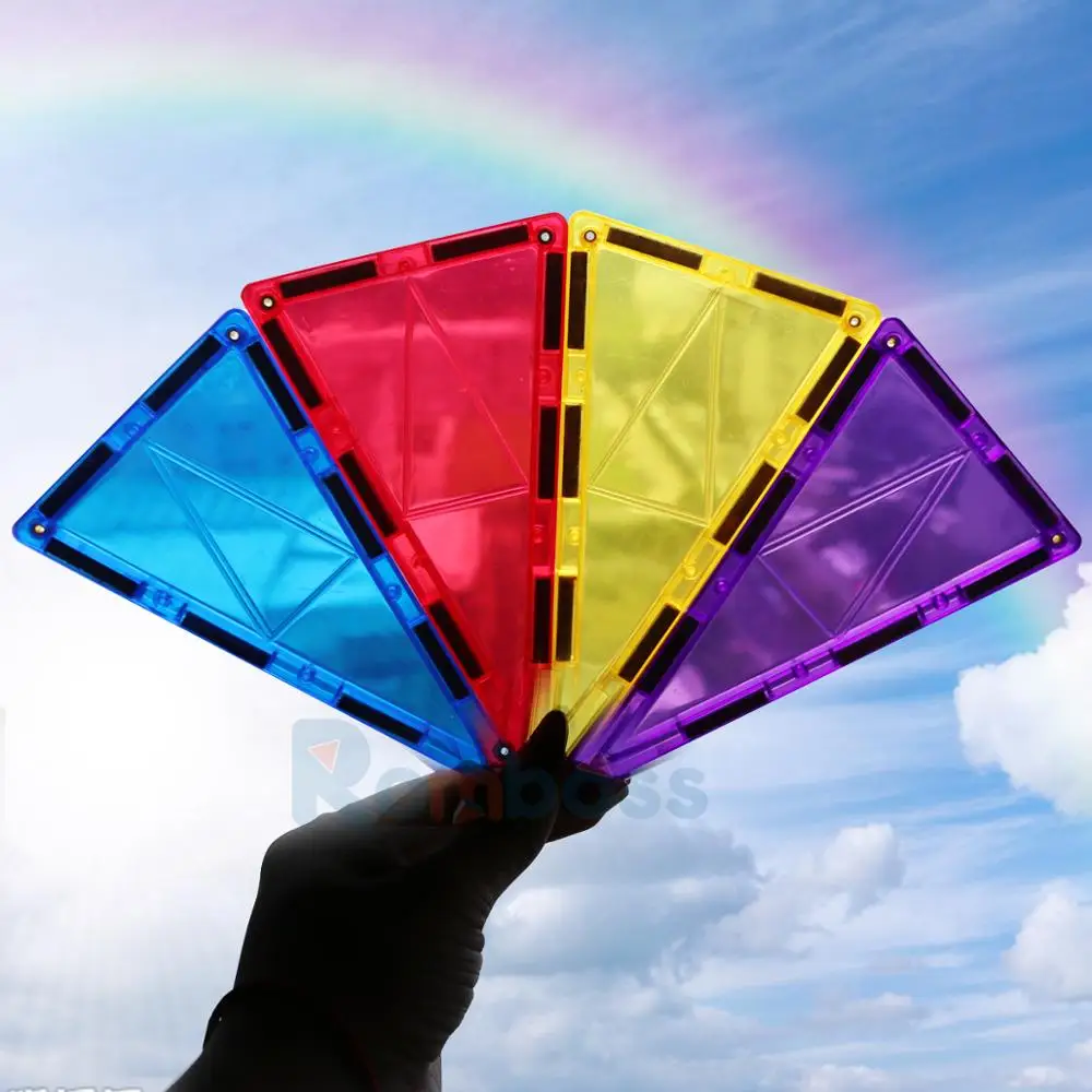 3D Магнитные строительные блоки Romboss большого размера игры магнитные