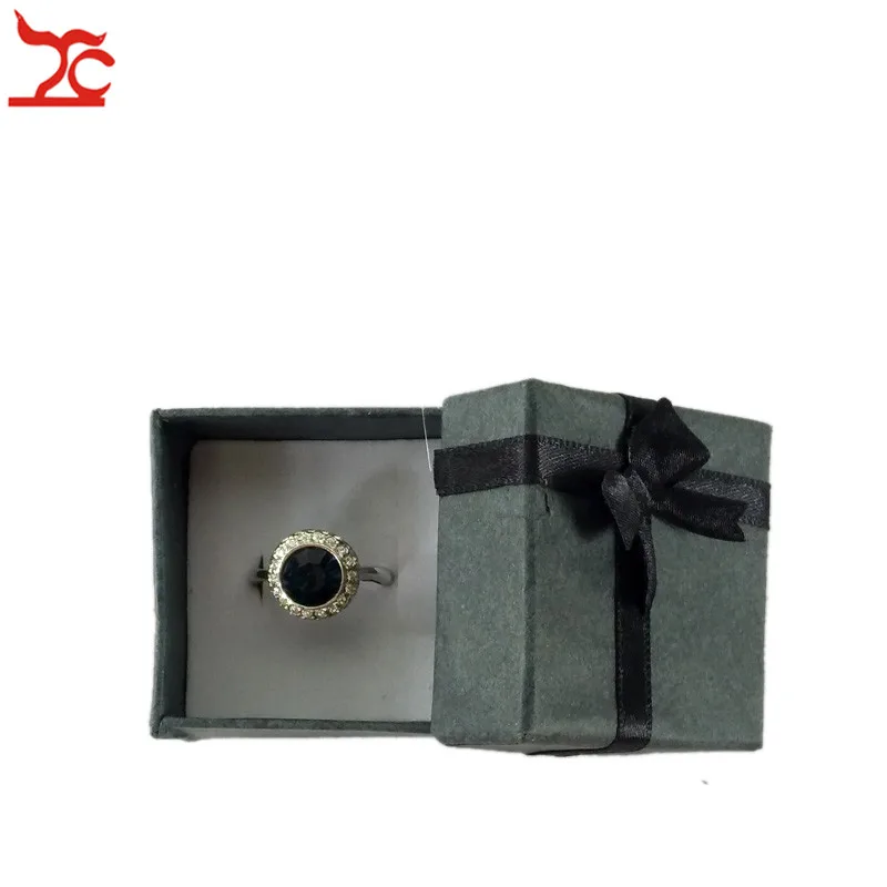 BLACK5X5CM 3 размера 19 цветов бумажная лента ожерелье серьги кольцо посылка Коробка Цветочный 4*3 см 5*5 см 5*8 см органайзер для хранения ювелирных изделий Подарочная коробка - Цвет: BLACK5X5CM