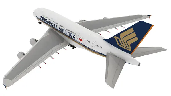 

Australia UAE Singapore Airbus A380 Airliner Paper Craft Airbus A380 Civil Aviation