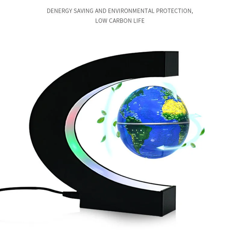 Новинка светодиодный ночник магнитный парящий в воздухе светящийся Глобус со C