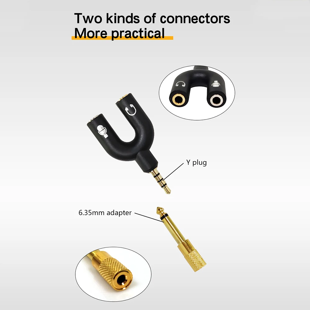 

SK-02 UHF Wireless Microphone Portable Wireless Lavalier Lapel Mic with Receiver Compatible with Computer Speaker Phone Camera