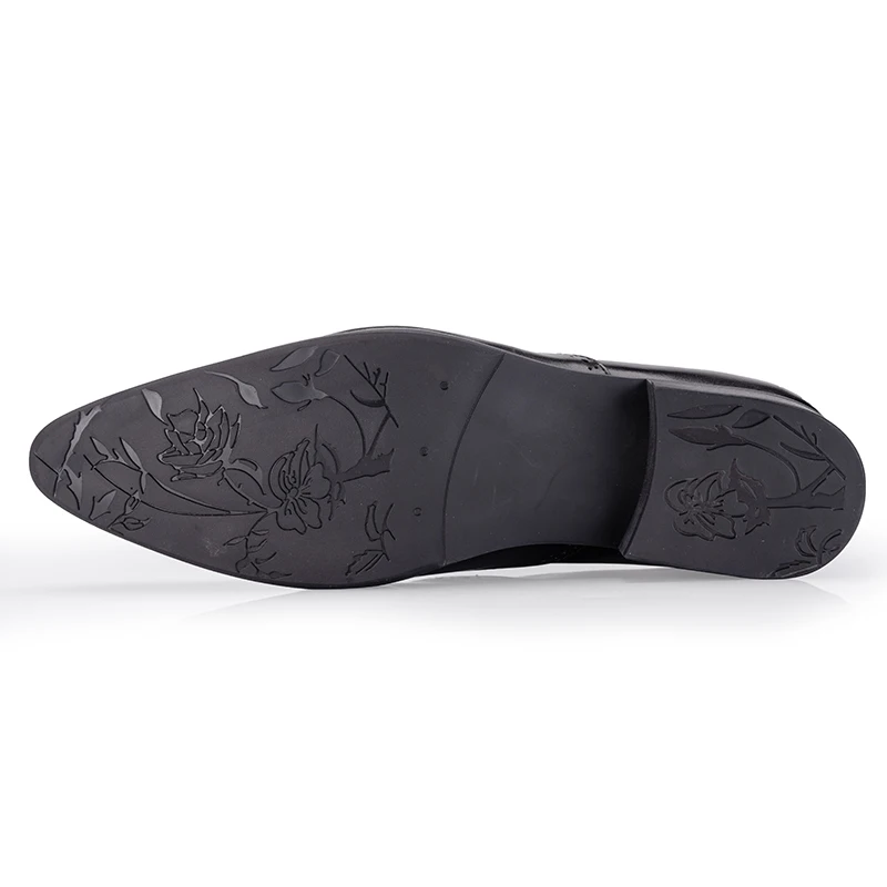 

QYFCIOUFU Italian Brand Oxford Pure Leather Shoes Mens Genuine Cow Leather Slip On Men Dress Shoes Designer Black Formal Shoes