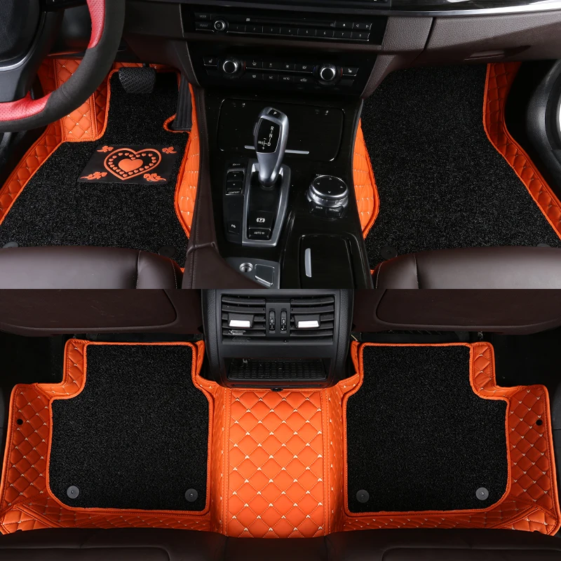 

Leather car floor mats For peugeot 308 sw 206 307 sw 508sw 407 5008 607 2008 307 301 3008 207 208 5008 rugs carpet accessories
