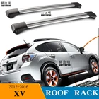 2 шт. багажники на крышу для SUBARU XV SUV 2012-2019, алюминиевые Боковые направляющие, поперечные рейки, багажник CUV SUV светодиодный