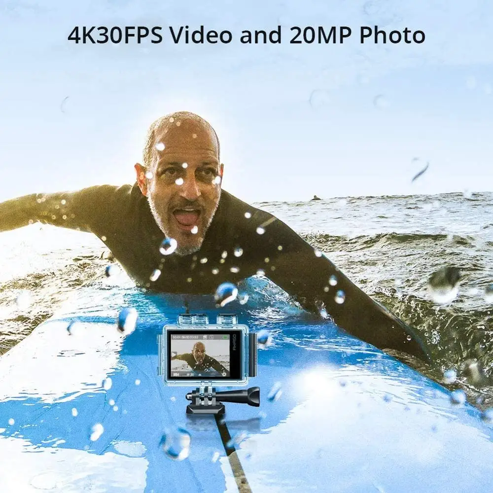 Экшн камера AKASO Brave 6 Plus с поддержкой Wi Fi 4k 30 кадров/с 20 МП|Экшн-камеры| |