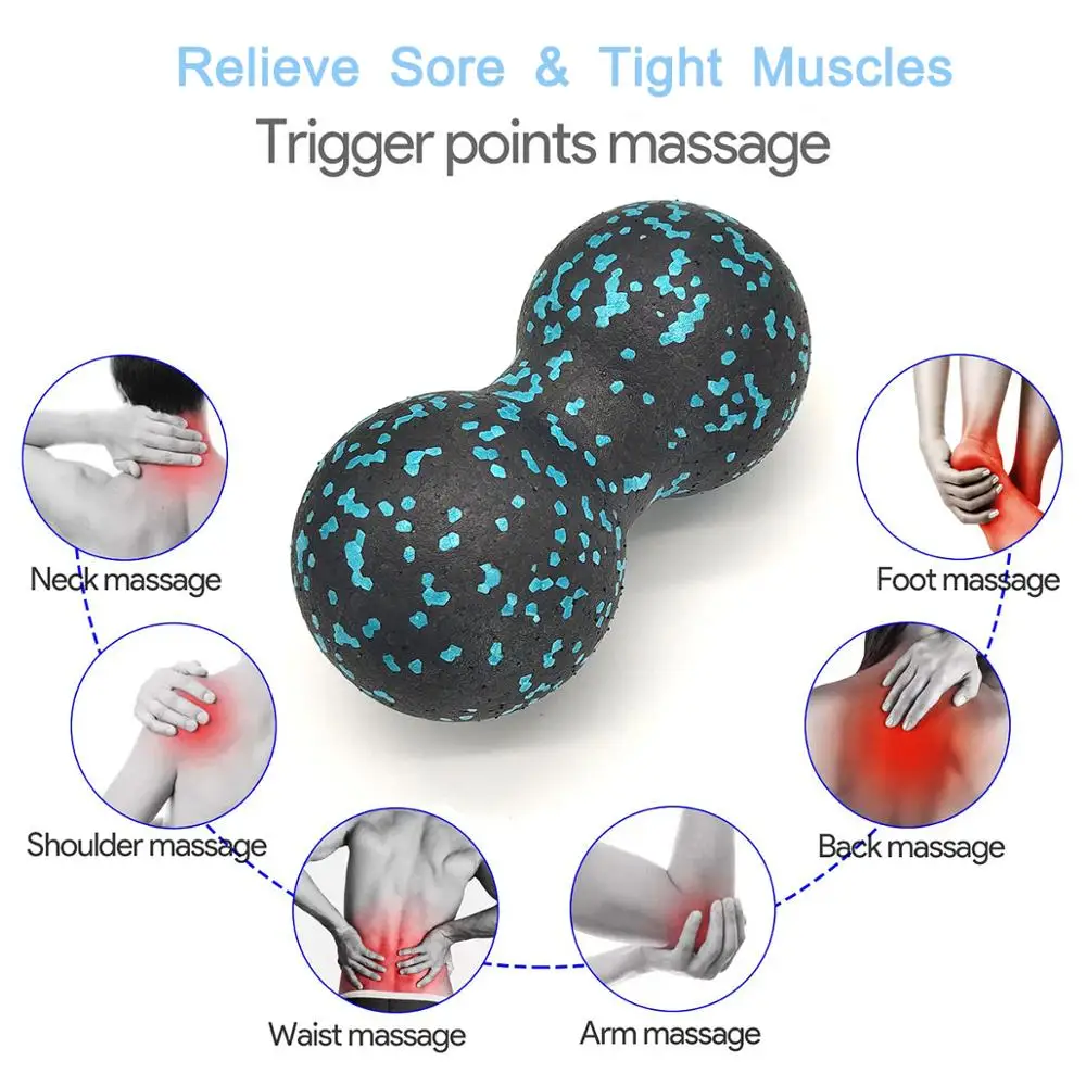 16*8 см массажный мяч двойной для Лакросса мобильный EPP арахисовый инструмент