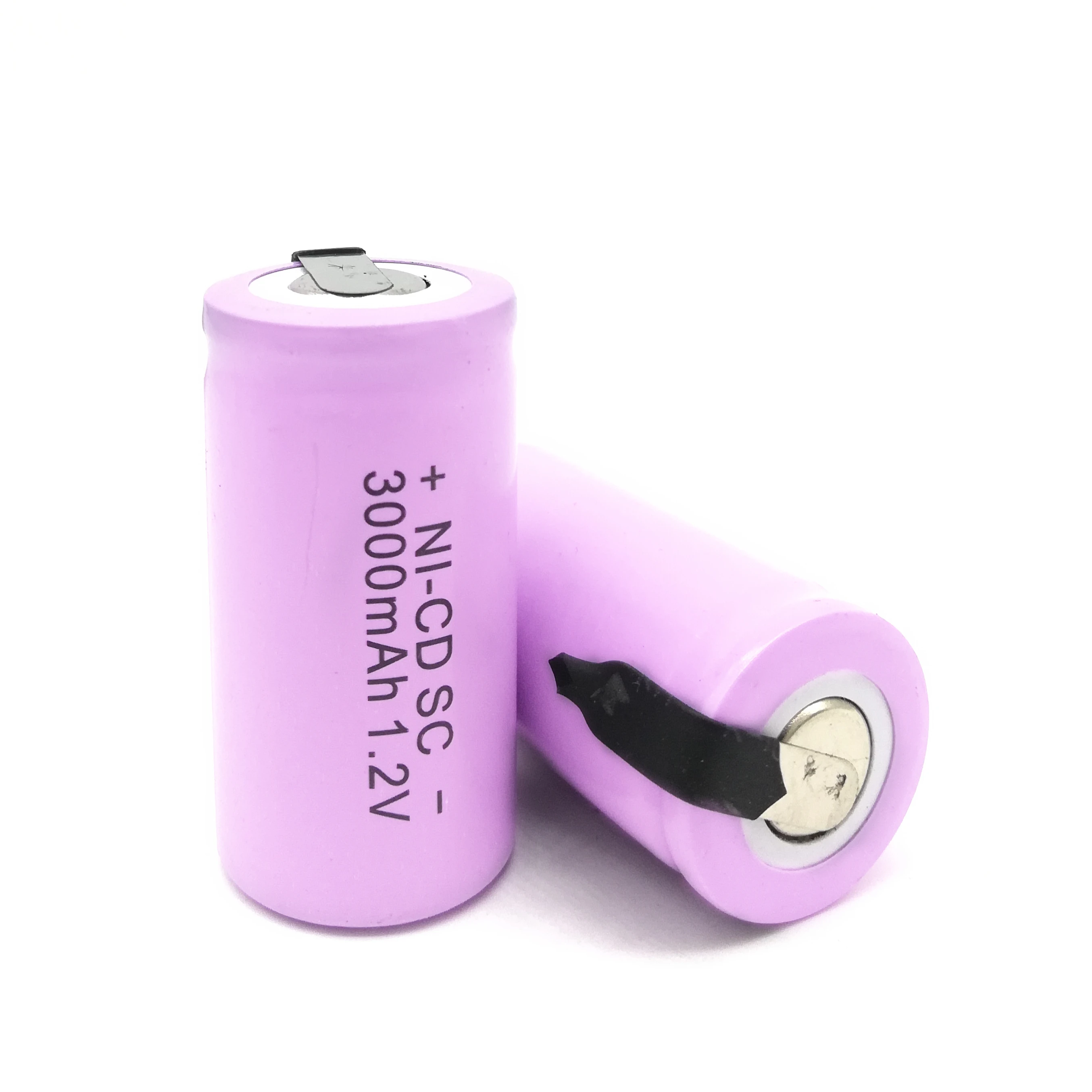 Высококачественная аккумуляторная батарея 15/24 шт./лот SC 1 2 в с язычком 3000 мАч для