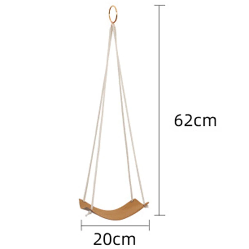 

Leather Base and Adjustable Cotton Rope Modern Succulent Flower Hanging Pots, Suitable for Indoor Home Wall Decoration