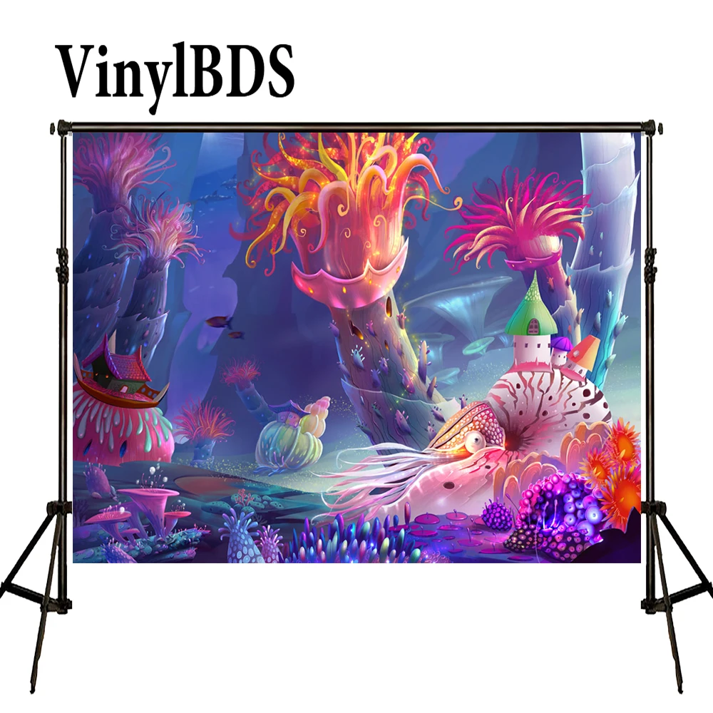 VinylBDS фон для фотосъемки подводный мир сказочный природы дети фотографии