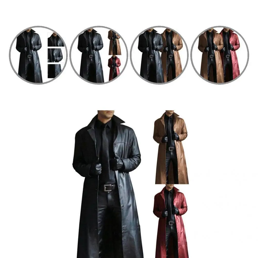 

Turndown Collar Autumn Winter Long Sleeve Turndown Collar Punk Jacket Coat For Cycling