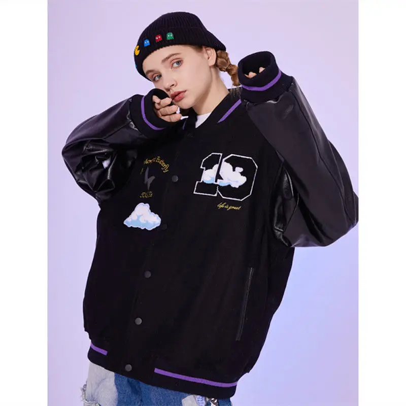 Женская Вельветовая куртка-бомбер в стиле Харадзюку | одежда