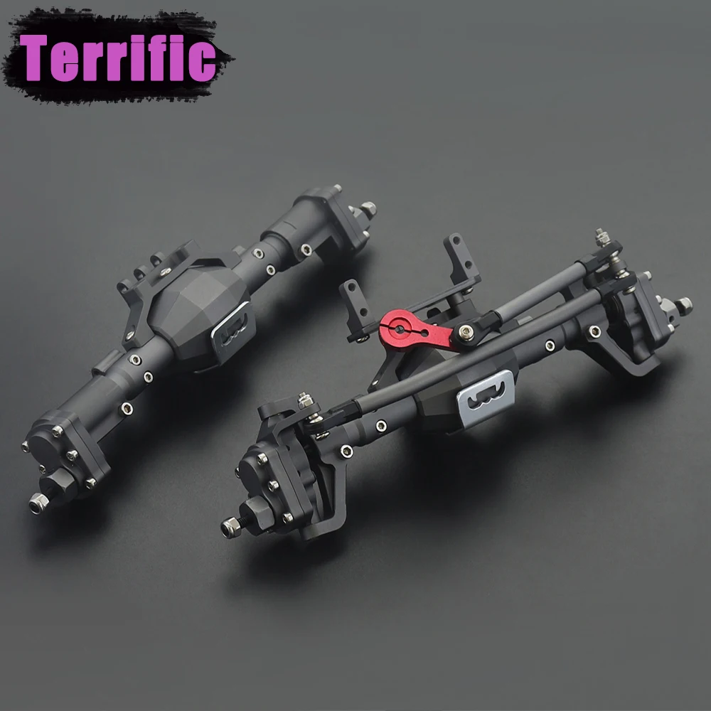 

Передняя и задняя портальная ось из алюминиевого сплава с ЧПУ для радиоуправляемого гусеничного автомобиля 1/10 Axial SCX10 I SCX10 II RGT 86100 Redcat GEN8