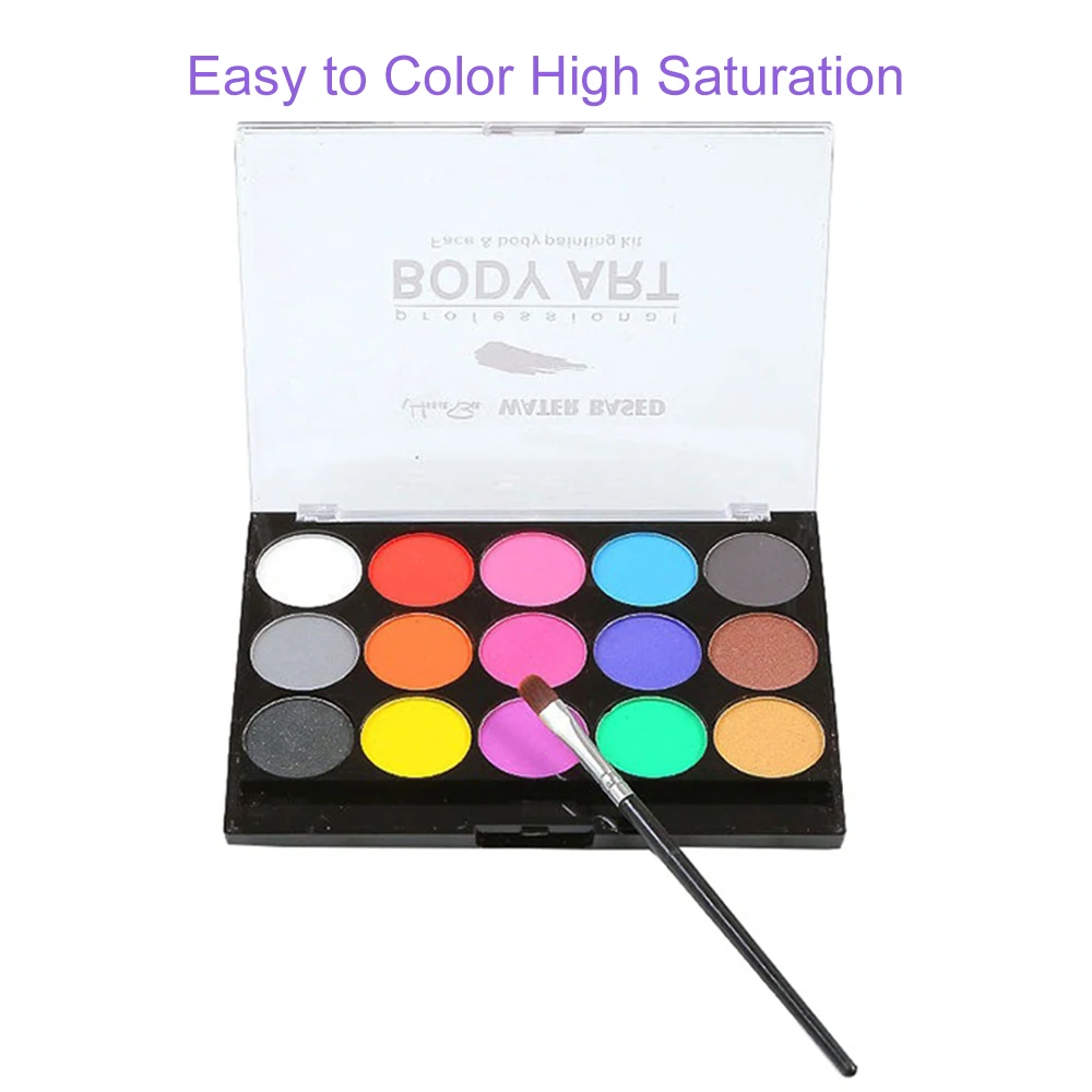 Блестящая краска на водной основе 15 цветов | Канцтовары для офиса и дома