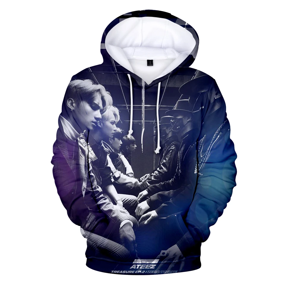 

popular ateez 3D hoodies man / woman harajuku hip hop plus size sweatshirt ateez hoodies male new style 3d Sweatshirts Pullovers