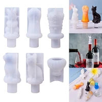 red wine cork epoxy resin mold wine bottle stopper silicone mould for diy epoxy resin crafts wine bottle decoration tools