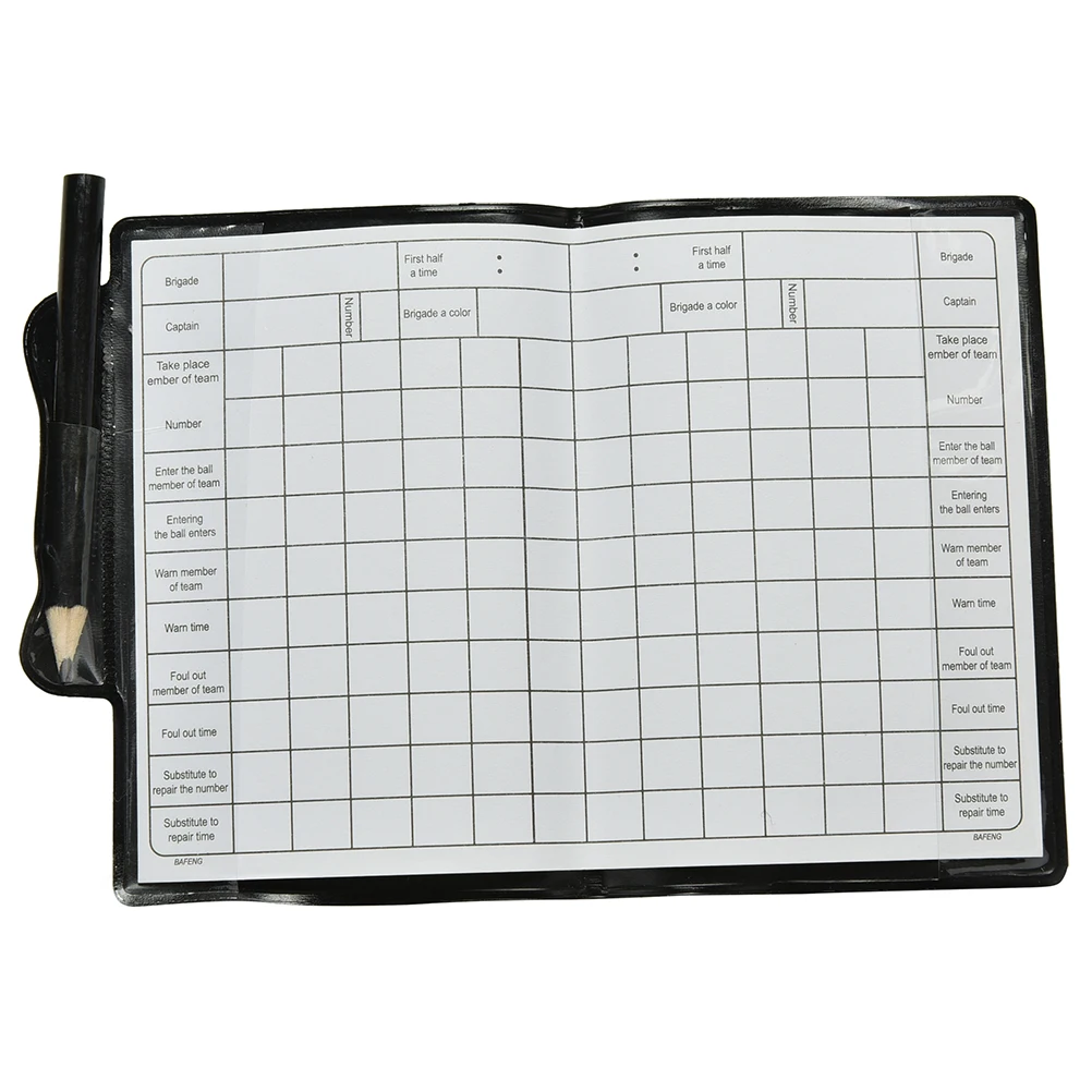 Спортивный блокнот принадлежности для судейских матчей красные и желтые карты