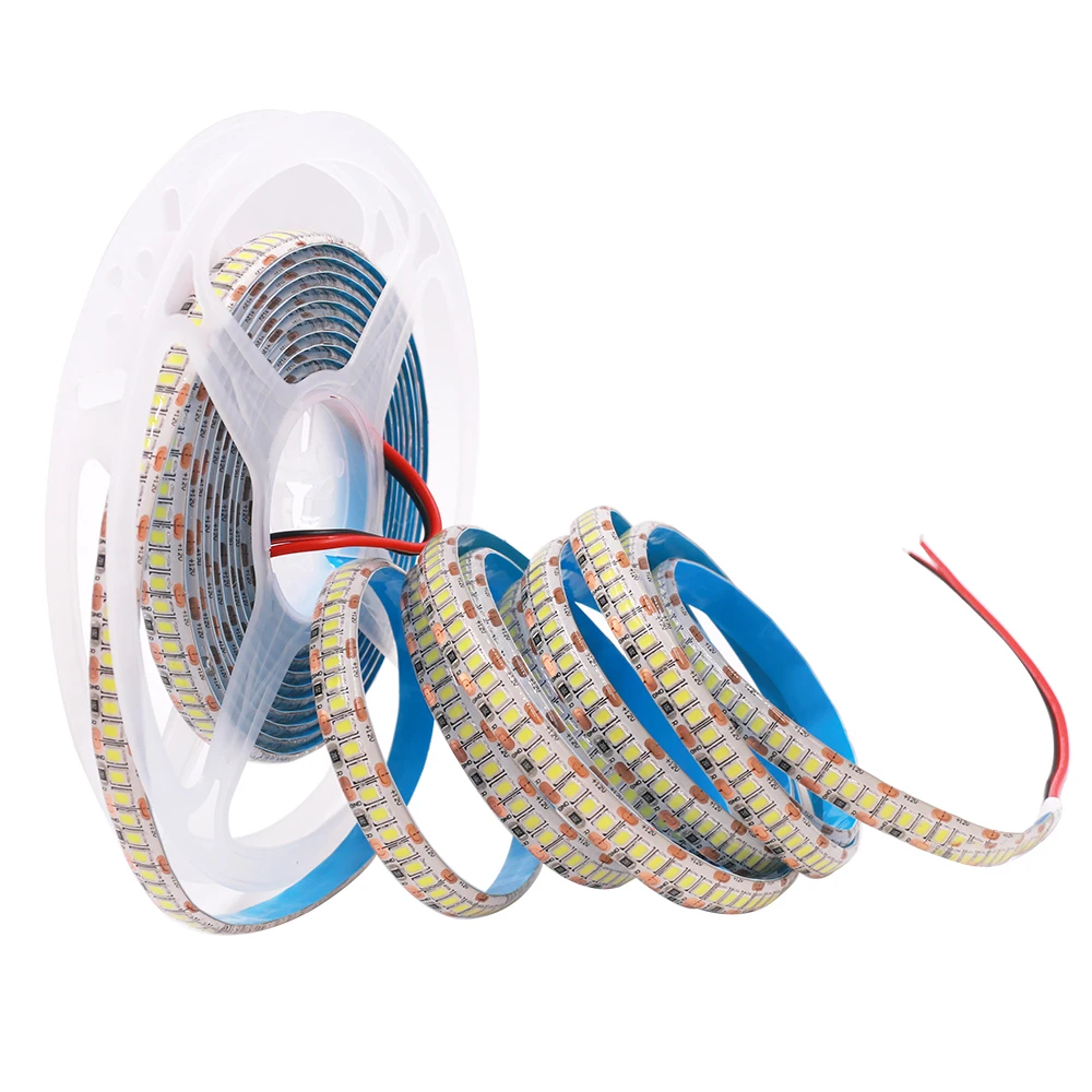 Светодиодные ленты свет Клейкие ленты 2835 3528 SMD 240 светодиодов/M DC12V Водонепроницаемый ip67 ip65 Гибкая теплый белый/ синий/красный/зеленый/RGB скачки