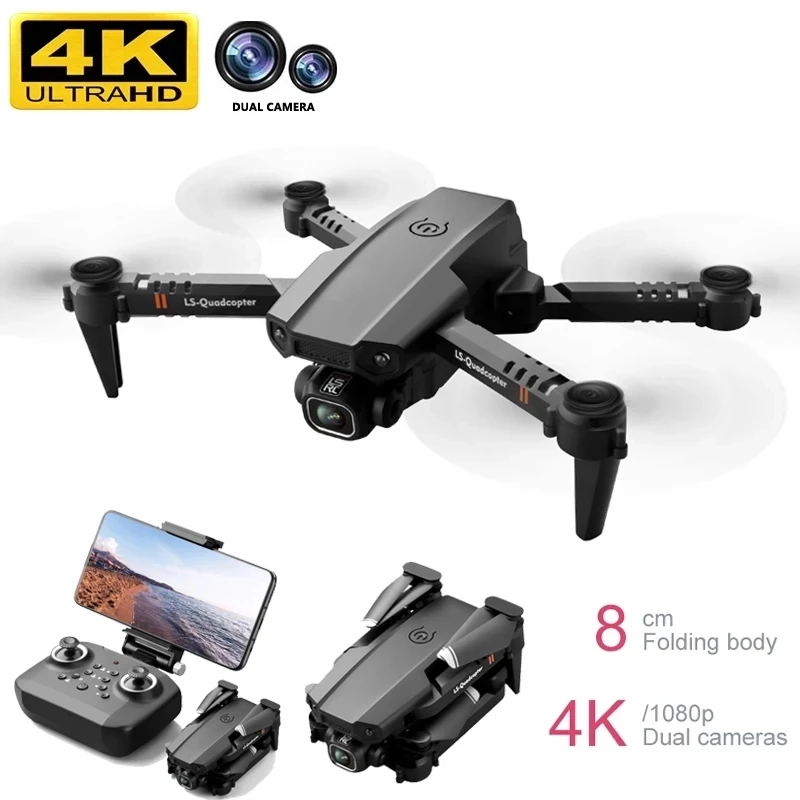 Новинка Дрон 4k двойная камера HD XT6 Wi Fi FPV с воздушным давлением фиксированная