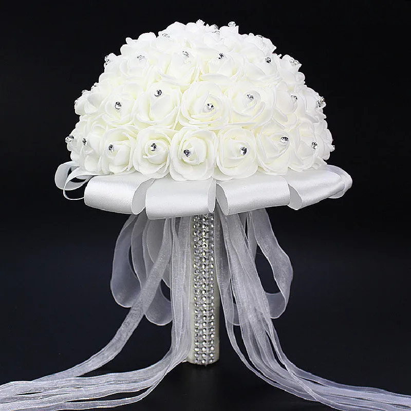 

Искусственные цветы романтика, свадьба, невеста Centerpiece Свадебные букеты Гортензия White Valley Lily