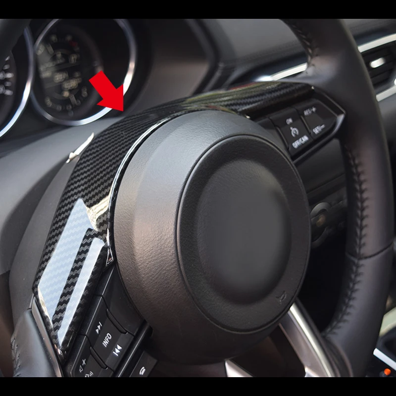 

ABS Plastic For Mazda 6 Atenza 2017 2018 Steering Wheel Decorated Frame Cover Trims Car Styling Auto Accessories