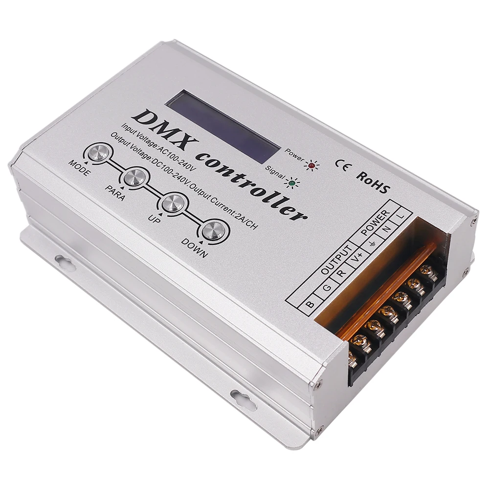 DMX300 AC 100В/220В высокого напряжения RGB контроллер DMX декодера 3CH x 2A для led неоновая