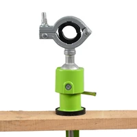 360 degree rotating table vise holder multifunctional aluminium alloy swivel bench vise clamp electric drill stand rotating tool