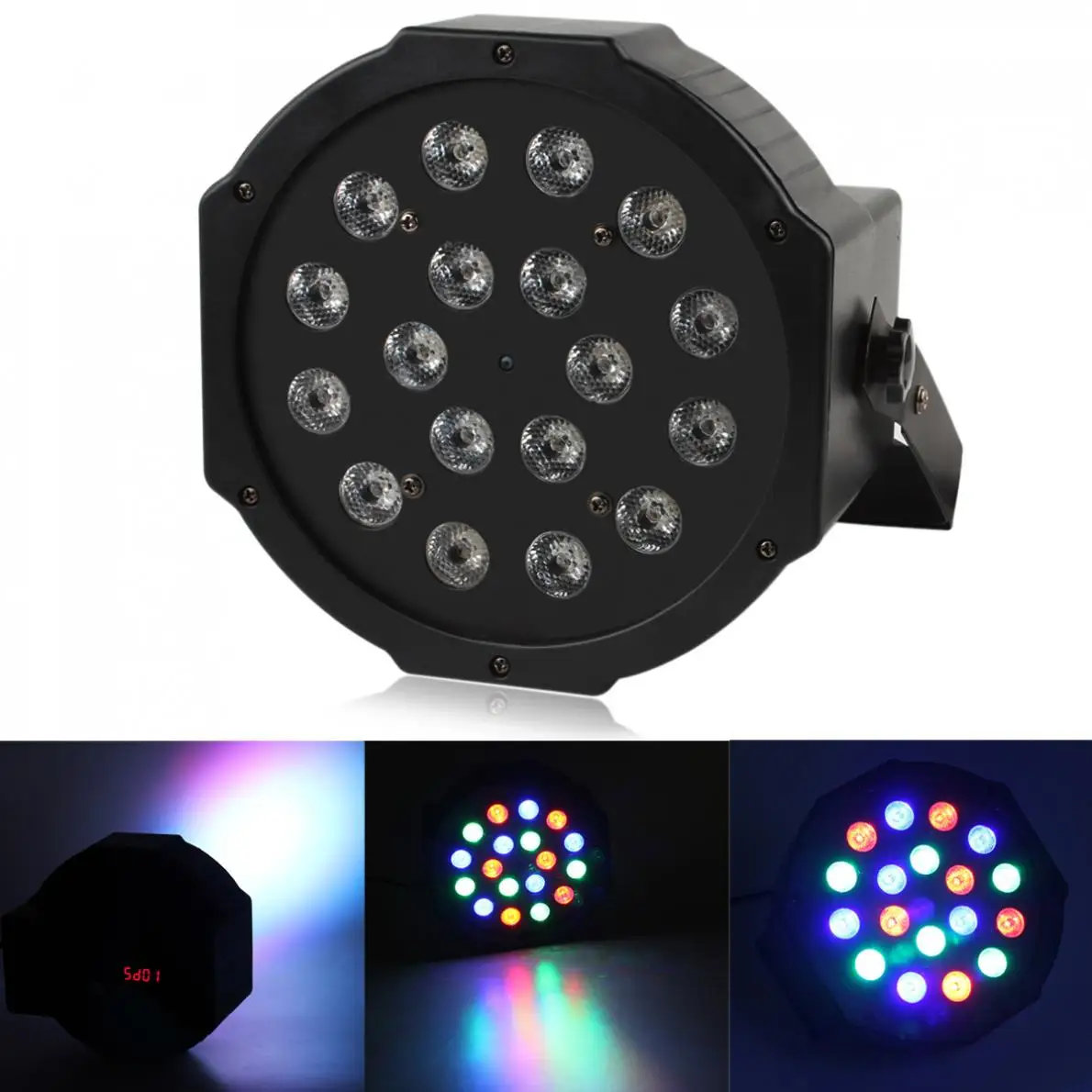 Par Светильник 54 Вт 18 RGB светодиодные лампы для световых сценических эффектов DMX512