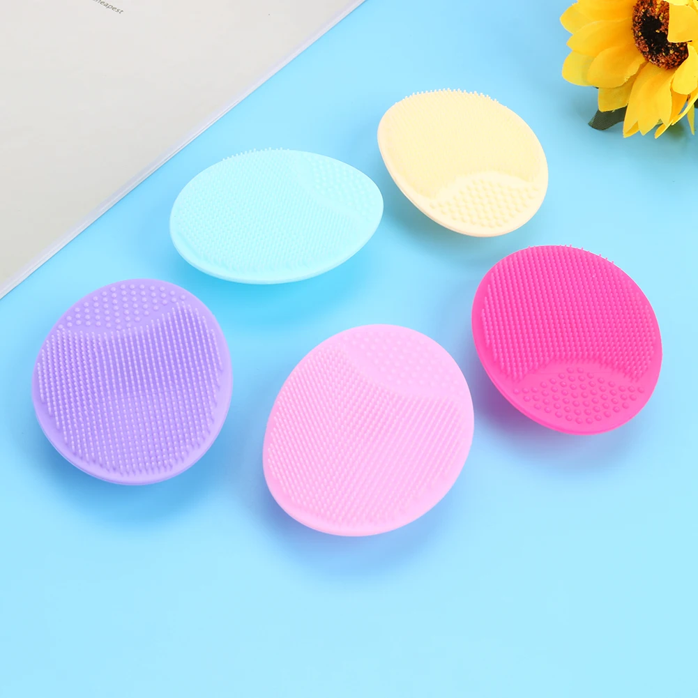 1 шт. мягкие силиконовые щеточки для очищения лица мытья кожи удаления угрей пор
