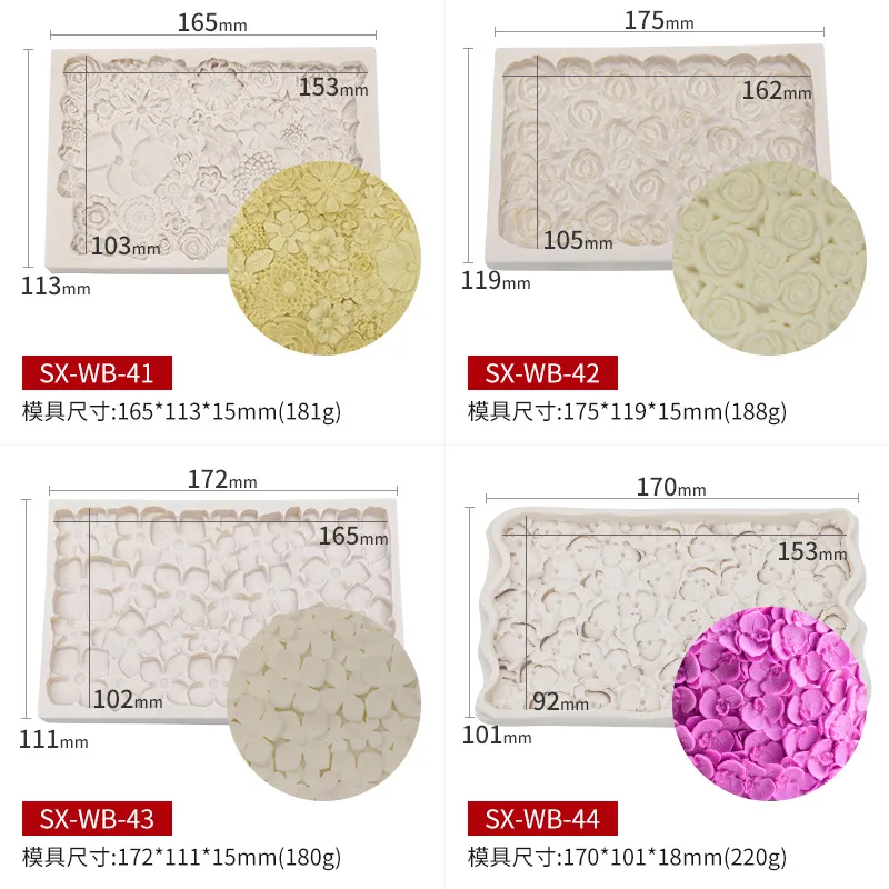 3D силиконовая форма для украшения торта с цветами розы инструменты сахарного