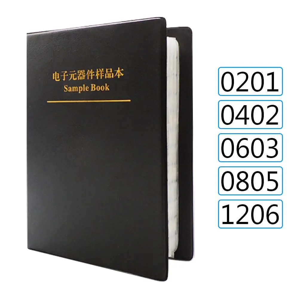8500 шт 170 значений 0201 0402 0603 SMD чип образец резистора книга Ассорти набор|Детали