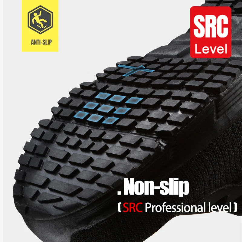 LARNMERN Women's Work Safety Shoes Steel Toe Lightweight Breathable Anti-Smashing Non-Slip Reflective Construction Sneaker