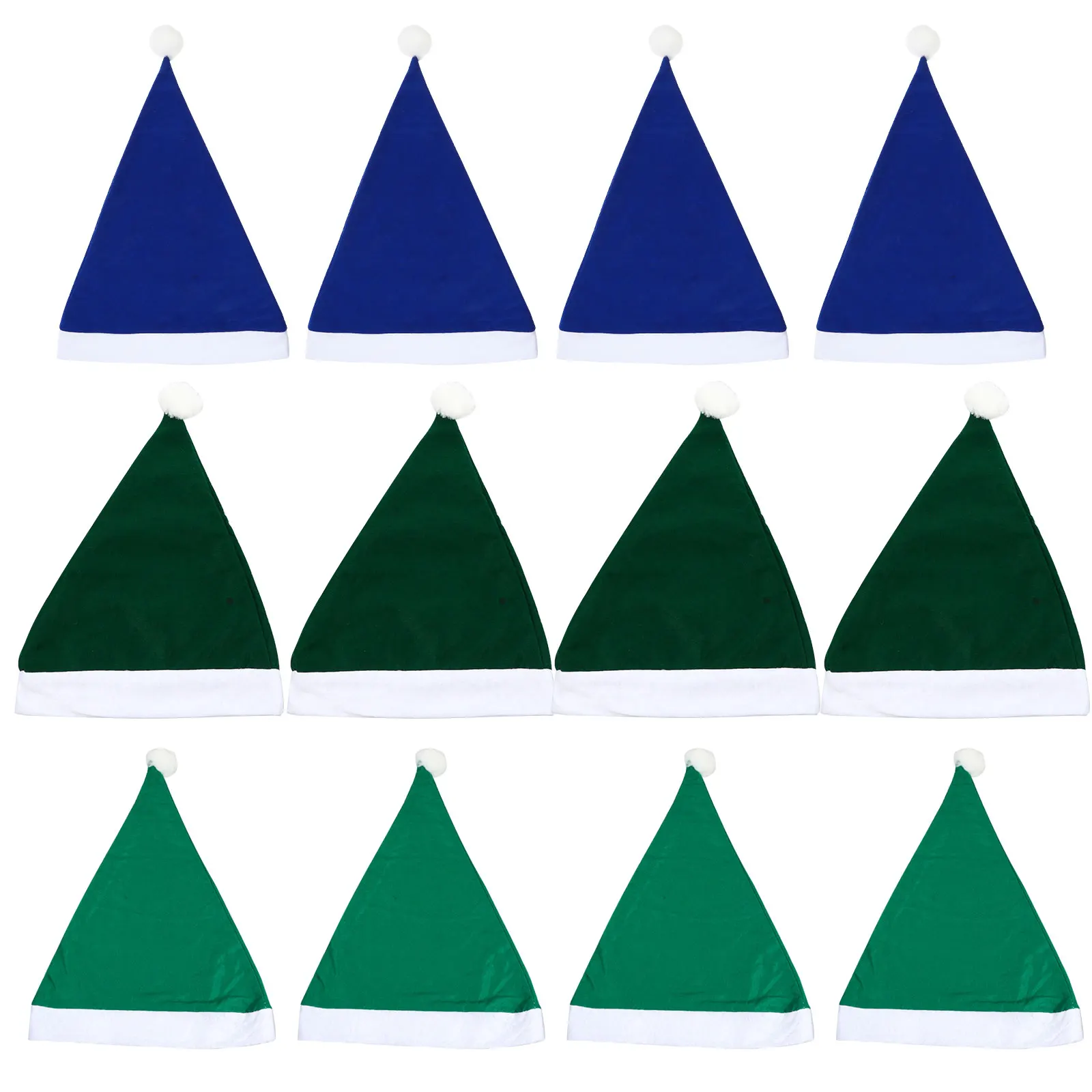

12pcs Decorative Durable Reusable Christmas Hat Family Friends Co-worker