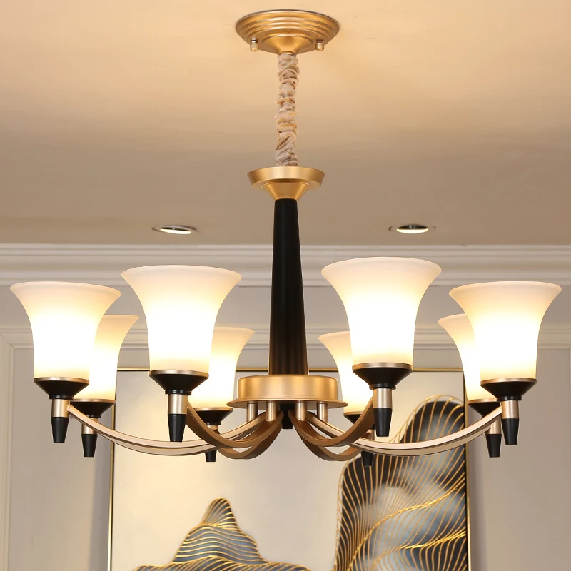 Американская люстра освещение гостиная лампа железные люстры потолочные