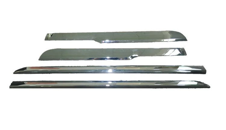 4DOOR PLATE SILVER Внешние Авто накладки для автомобиля Стайлинг передняя решетка крышка дверная пластина подходит для hilux revo- автомобильные аксессуары для пикапа - Цвет: 4DOOR PLATE SILVER