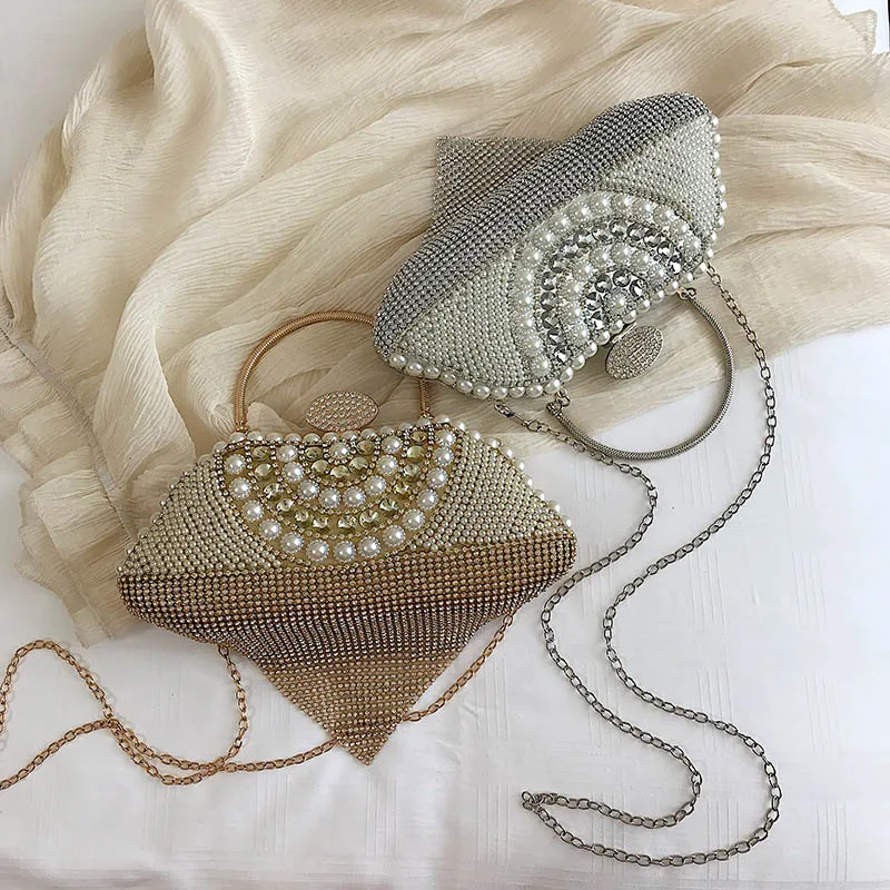 Новинка 2020 клатч Стразы с кисточками и бисером женские вечерние сумки