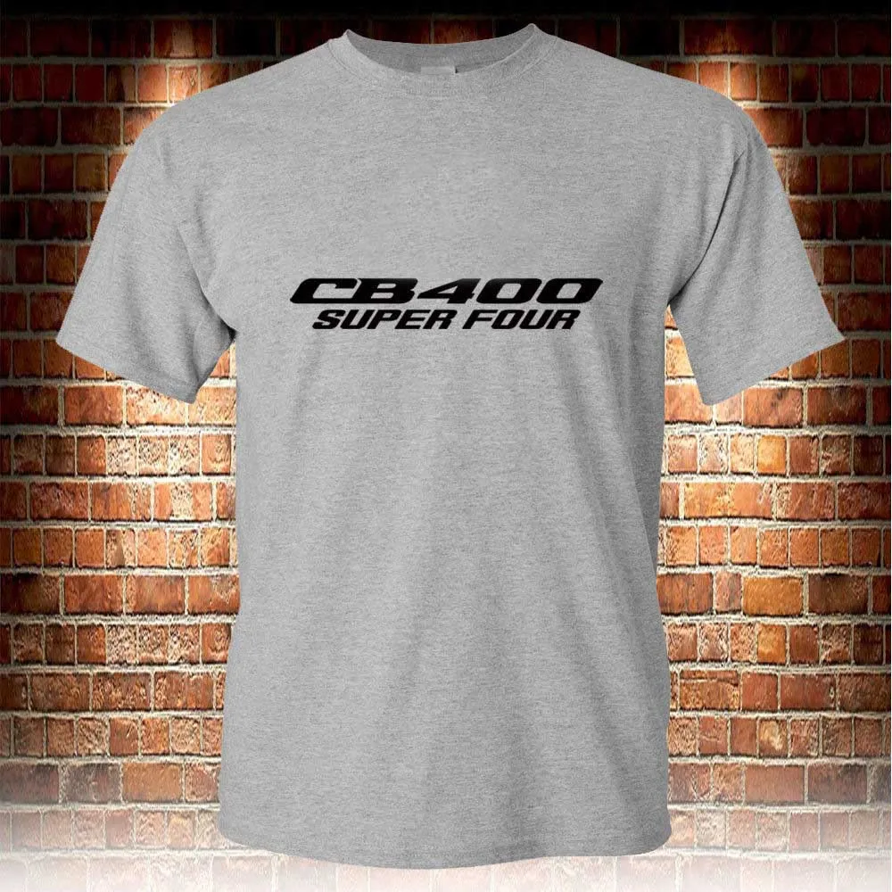 

2019 Summer Style High Quality Tops Tee Shirt For Man Cb400 Super Four Grey Hot Sale Men'S Tshirt S To 3Xl Tee Shirt