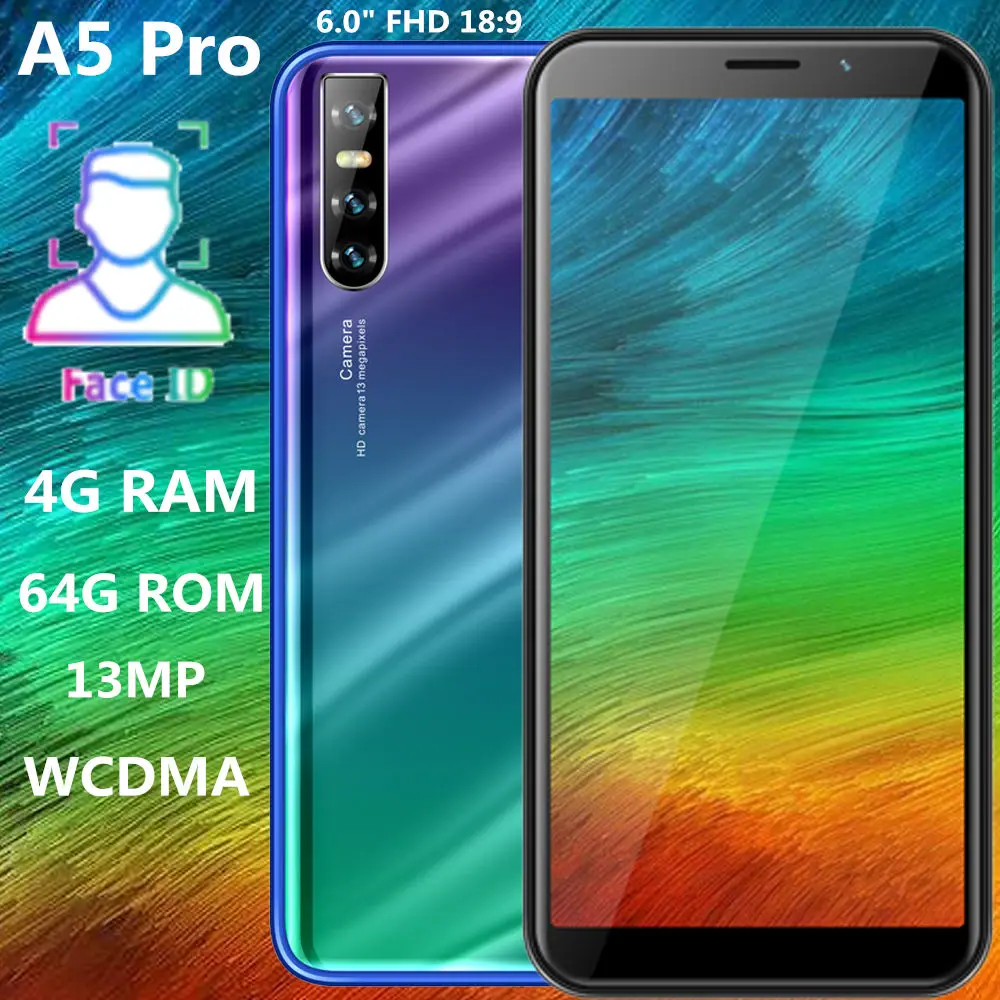 A5 Pro глобальная версия модели смартфонов 4G Оперативная память 64G Встроенная 13MP quad