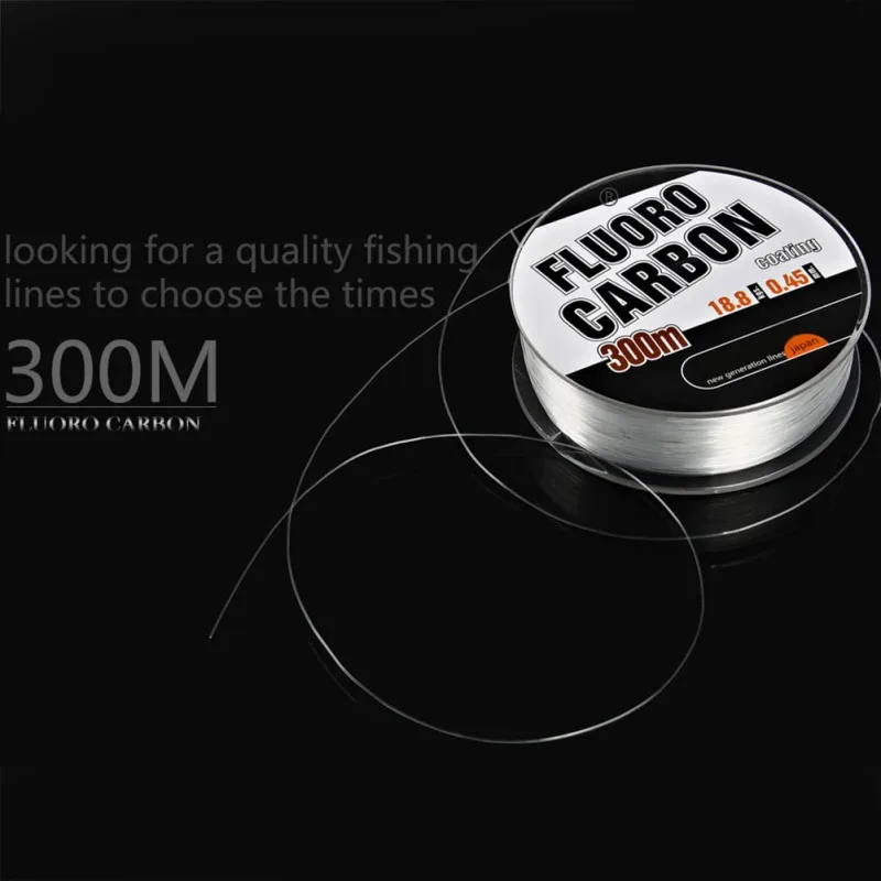 300 м сверхмощная фторуглеродная монофиламентная леска с покрытием рыболовная