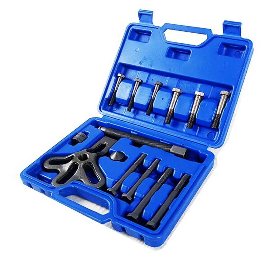 

Remover 13 Pieces Steering Wheel Pull Code Removal Tool Remover Three-jaw Wheel Car Puller Auto Repair Tool