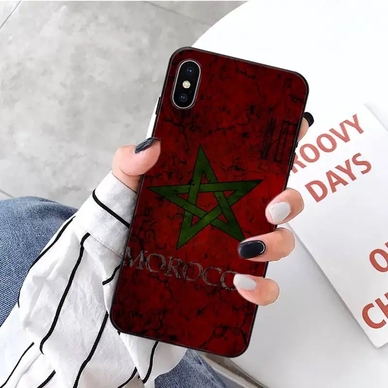 

morocco flag fashion pattern high quality Anti-fall Phone Case shell For iphone 5 5s 5c se 6 6s 7 8 plus x xs xr 11 pro max