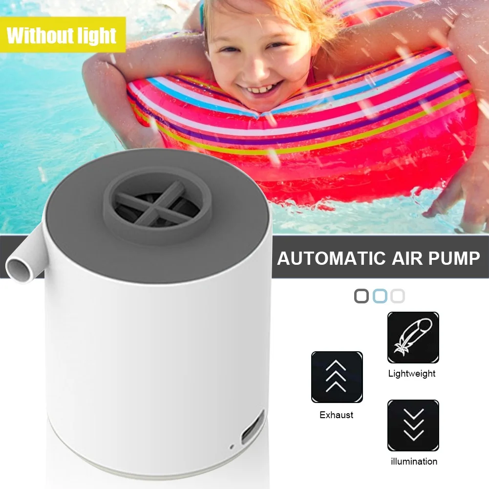 

Портативный электрический воздушный насос с USB, надувной Сверхлегкий дефлекторный насос, надувной матрас для бассейна, Воздушная кровать, л...