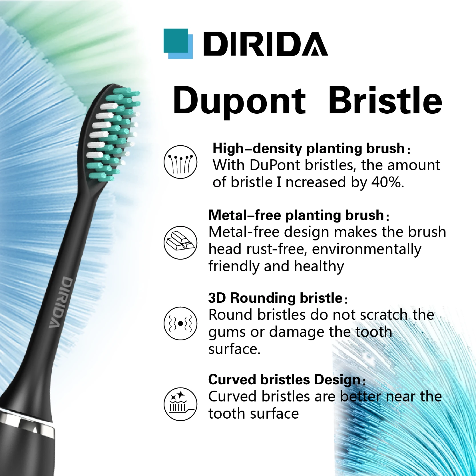 Электрическая зубная щетка для взрослых 5 режимов работы водостойкая | Бытовая