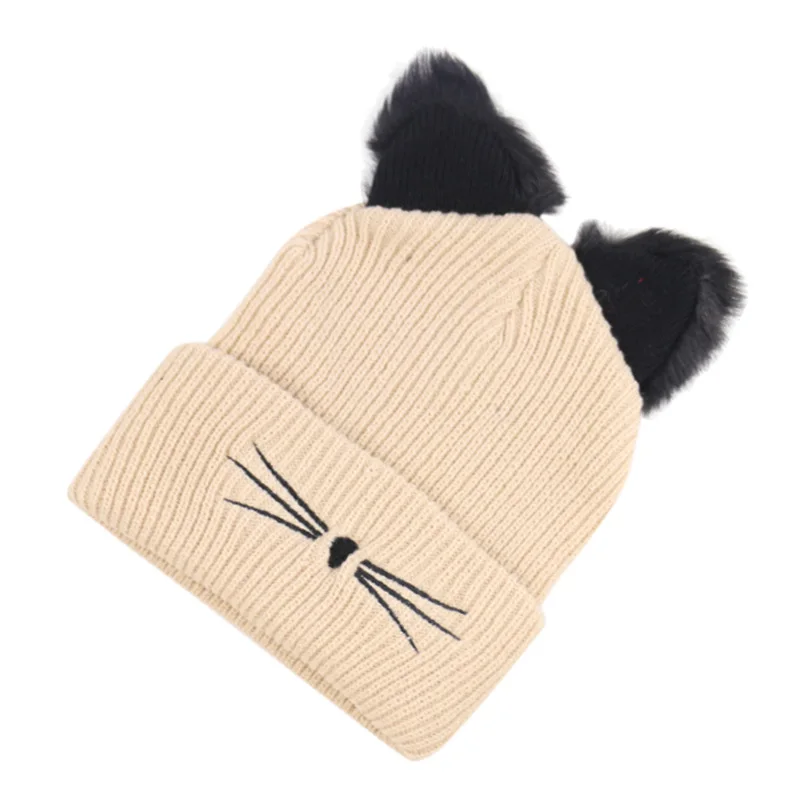 Knitted warm Hats adult child Skullcap Beanie Hat Winter knitting wool color Melon Cap sombreno invierno chapeu inverno chapeau kiki s delivery service jiji black cat knitting cotton beanie cap plush winter warm hat animals cosplay mask fit for adult child