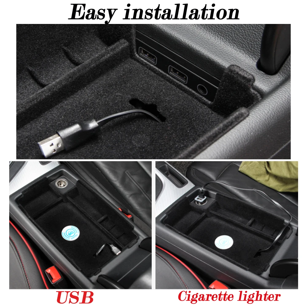 Беспроводное зарядное устройство QI для BMW 5 Series скрытая смарт зарядка держатель