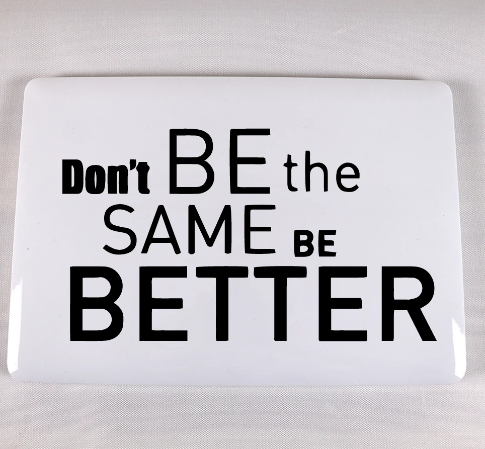 Наклейка на ноутбук с английской надписью художественный узор Виниловая