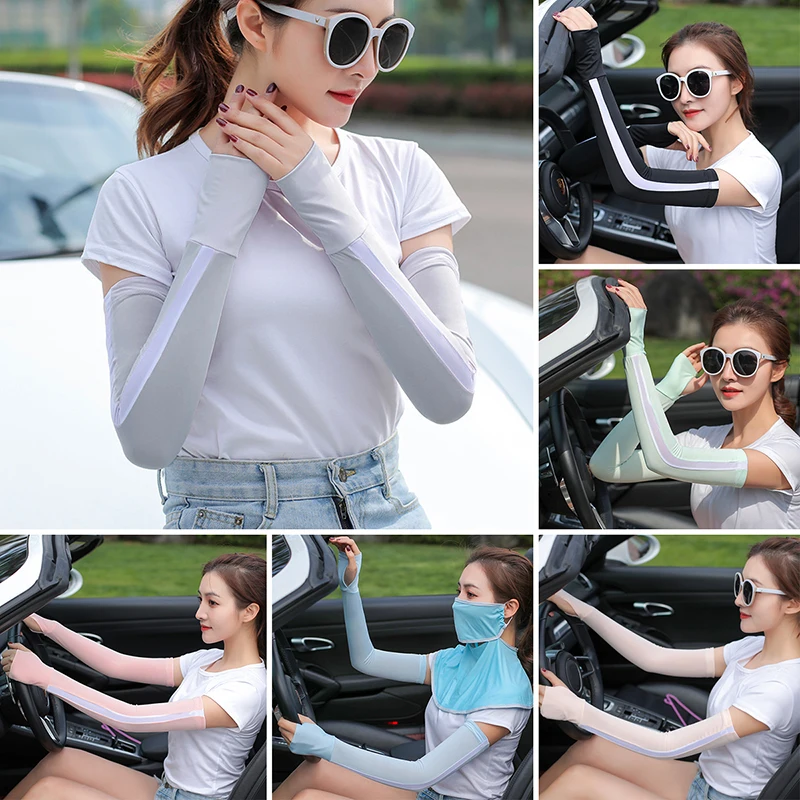 

1 Pair Men Women Arm Sleeves Summer Sun UV Protection Sleeve Outdoor Driving Arm Cover Fashion Protective Clothing Arm Guard