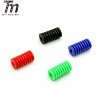 universal foot operated left shift lever foot pad pedal toe peg cover motorcycle accessories silica gel blackblueredgreen