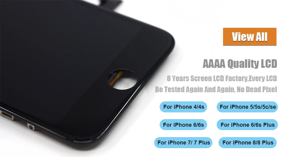 AAAA цветной ЖК-экран для iPhone 5S 6 6 S 7 8 ЖК-дисплей в сборе дигитайзер без битых пикселей с 3D сенсорным ЖК-дисплеем