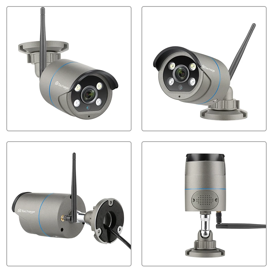 1080P 2MP Беспроводной AI Камера Ночное видение 2 полосная аудио запись P2P onvif видео с