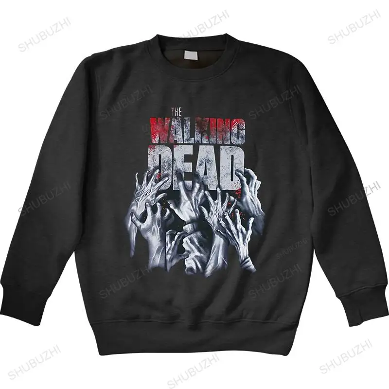 

Hot Sale spring The Walking Dead Women Hip Hop Fashion Loose hoodies top Men sweatshirt 100% Cotton Musclefitting long sleeve
